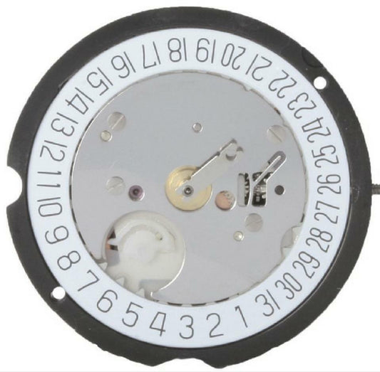 Ronda 505 Quarzuhrwerk, Datum bei 3/6