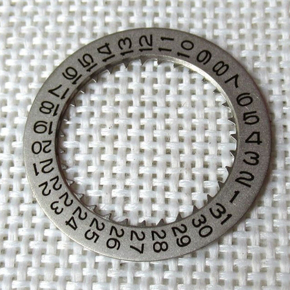 Silver Black Font Date Disk Wheel Date Wheel for Orient 46941 46943 Movement