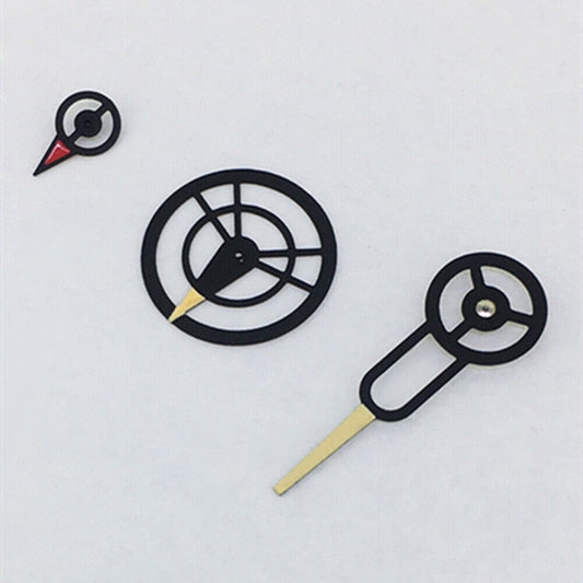 Black trim yellow second hand for Japan 8219 movement watch, no luminous, precise 3-hand accessory.