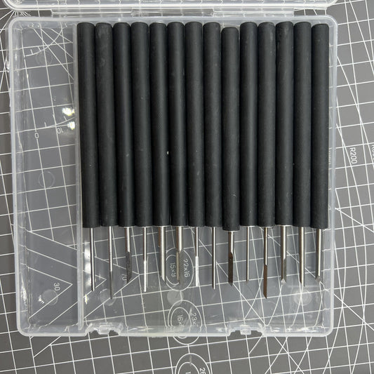 1. 14-piece steel chisel set for precise wood carving  