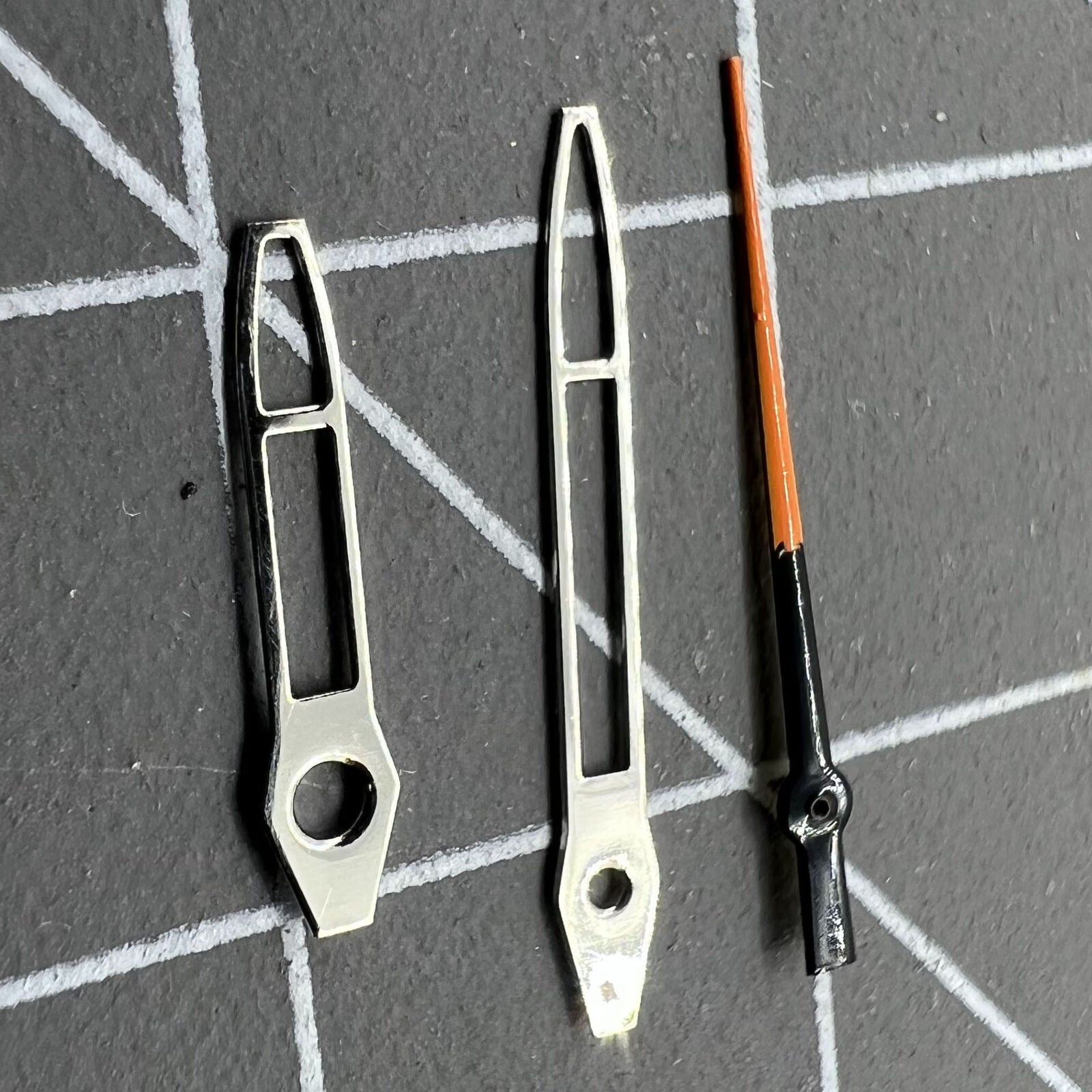 Silver hollow arrow watch hands with 13mm length for Miyota 2315 2035 models