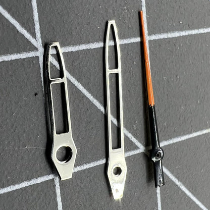 Silver hollow arrow watch hands with 13mm length for Miyota 2315 2035 models