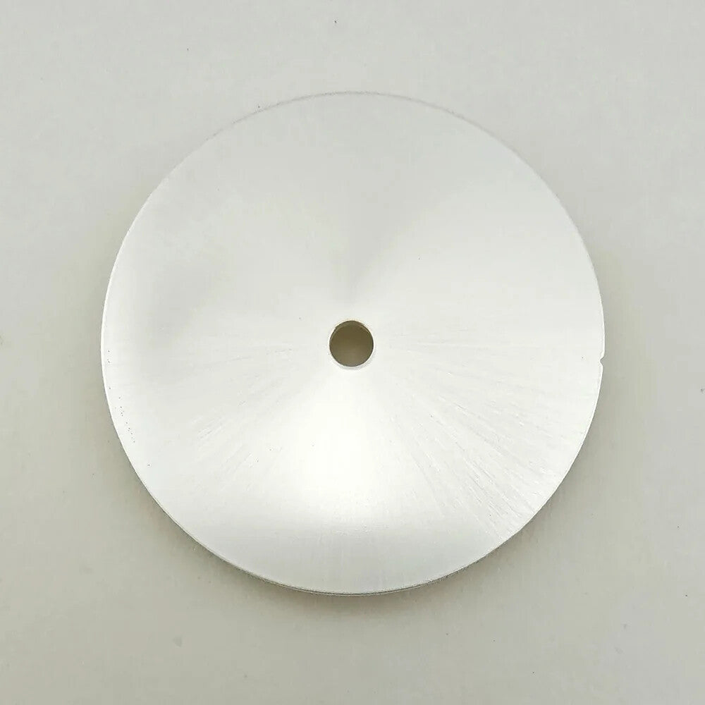 28.5mm solid color watch dial, metal build, compatible with NH36 NH35 movements, sleek and modern style.