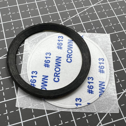 38mm ceramic black and yellow GMT bezel ring for SUB 007 watch, durable replacement.