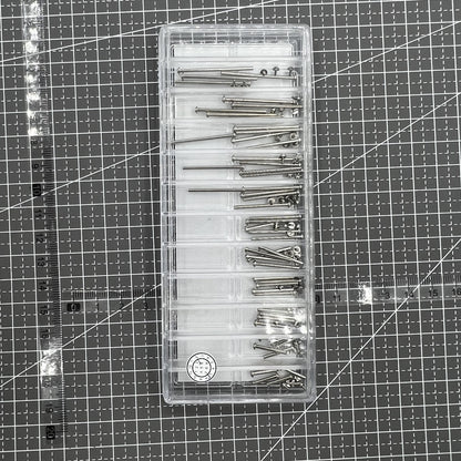 Vis pour bracelet de montre en laiton de 1,5 mm d'épaisseur, acier inoxydable, tailles 8 à 28 mm