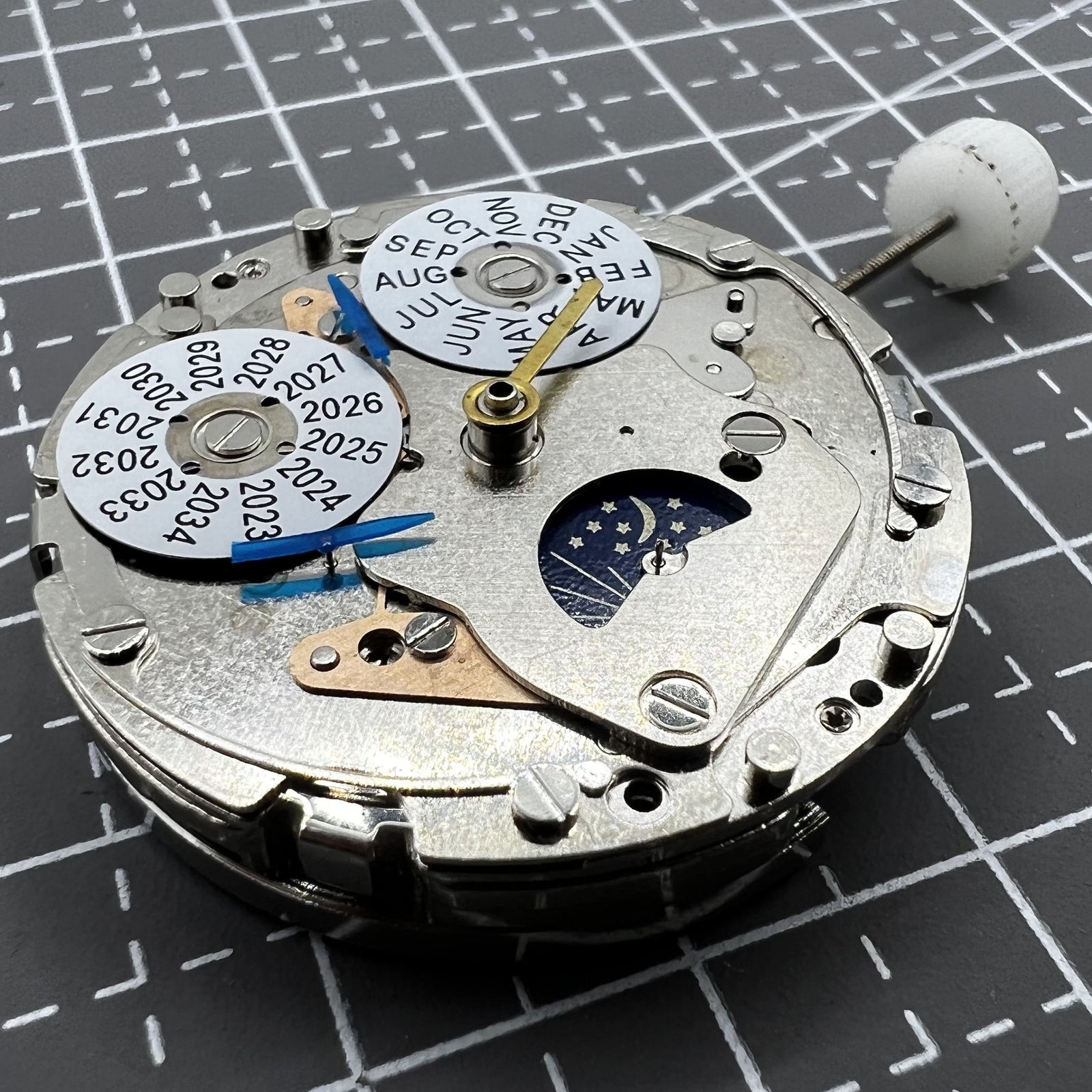 Shanghai 7751 mechanisches Automatikwerk Ersatz f�r Longines mit 8 Zeigern, pr�zise Uhrwerkskomponente.