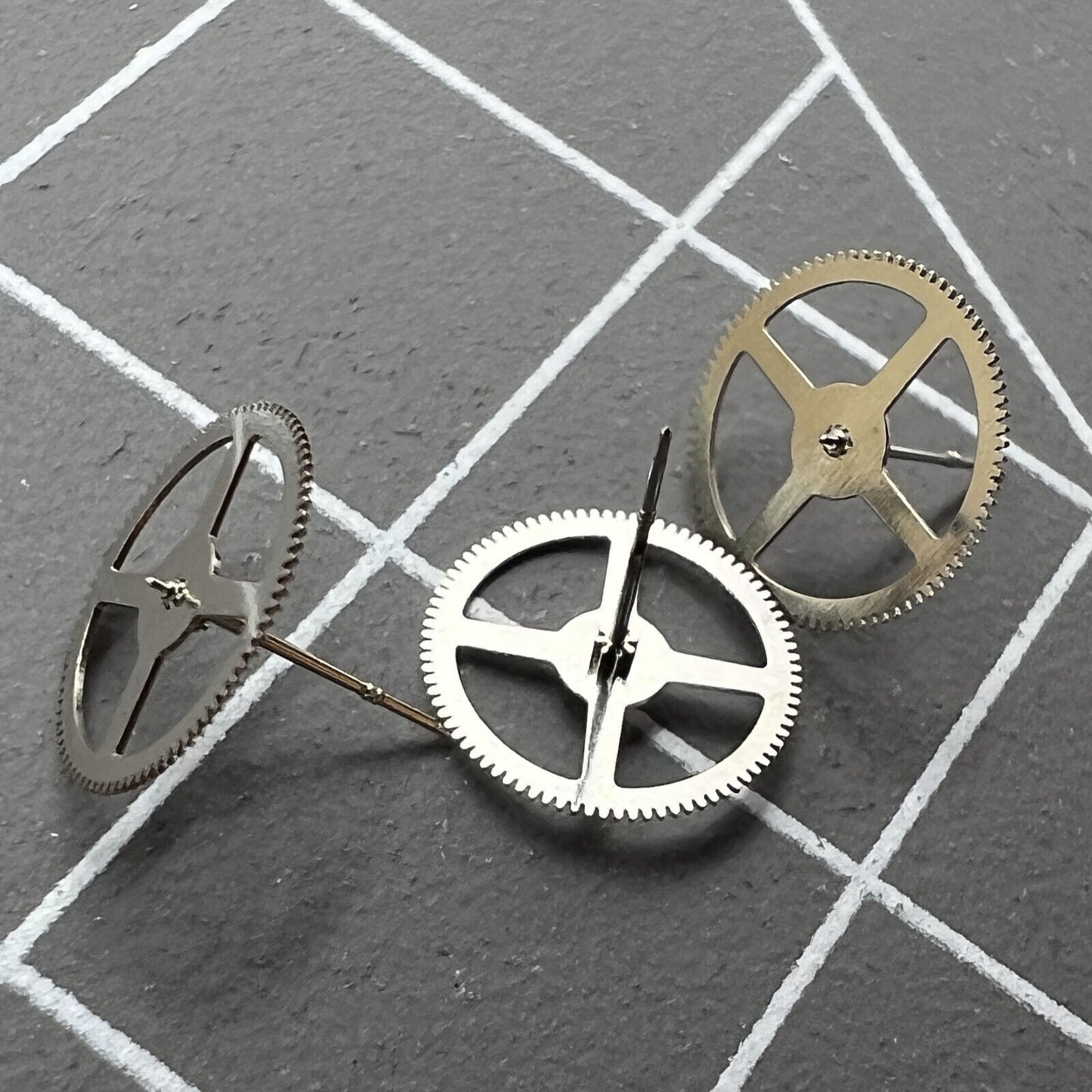 Set of 3 replacement second wheels for NH35 NH36 watch movements, precision accessory parts.