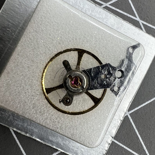 Balance wheel with splint for SHANGHAI watch movement 2824, 2836, 2834, precision replacement part.