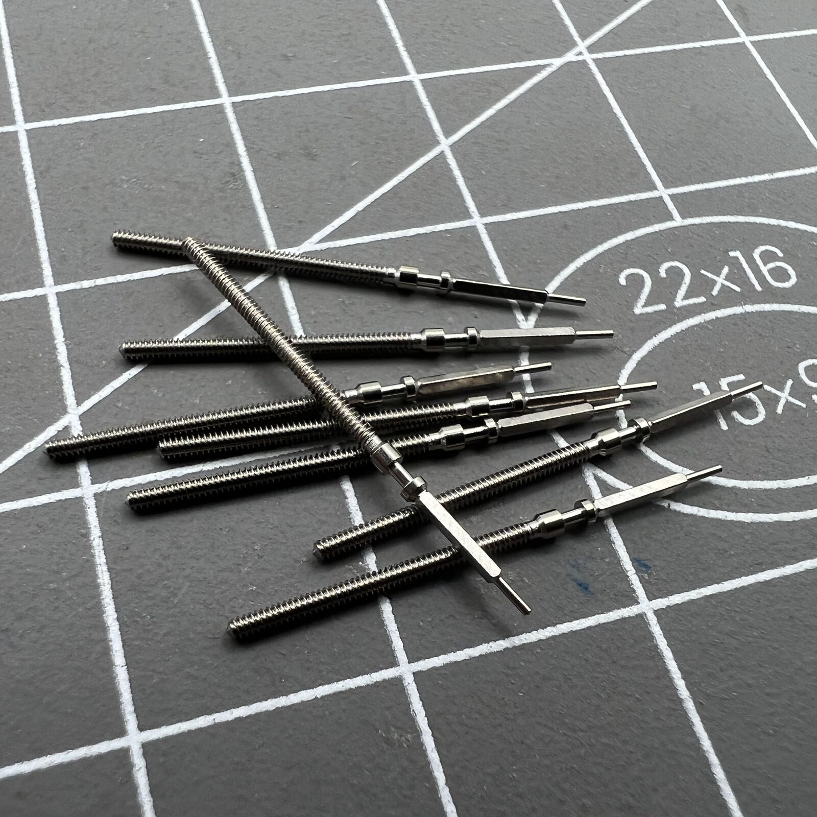 Generic watch winding stem compatible with Hangzhou 2189 skeleton movement for precise time setting