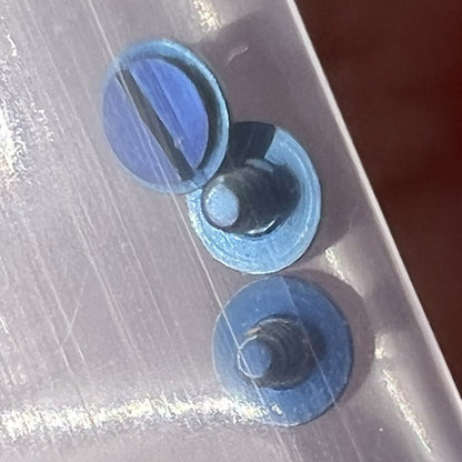 Watch part screws for rotor oscillating weight, compatible with SA100 movement, essential for precision repairs.