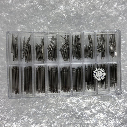 Stainless steel Double Flange spring bars 1.2mm diameter, 18 sizes, 360pcs kit for watch repairs