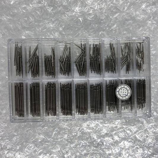 Stainless steel Double Flange spring bars 1.2mm diameter, 18 sizes, 360pcs kit for watch repairs