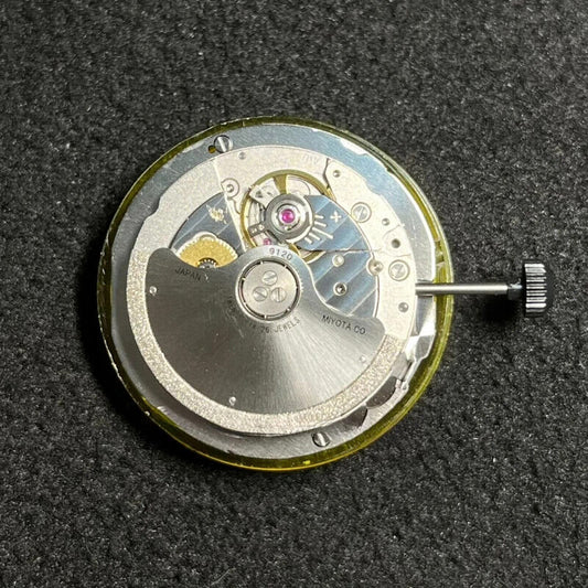 MIYOTA 9120 automatic watch movement with date display at 4:30, precision mechanical design
