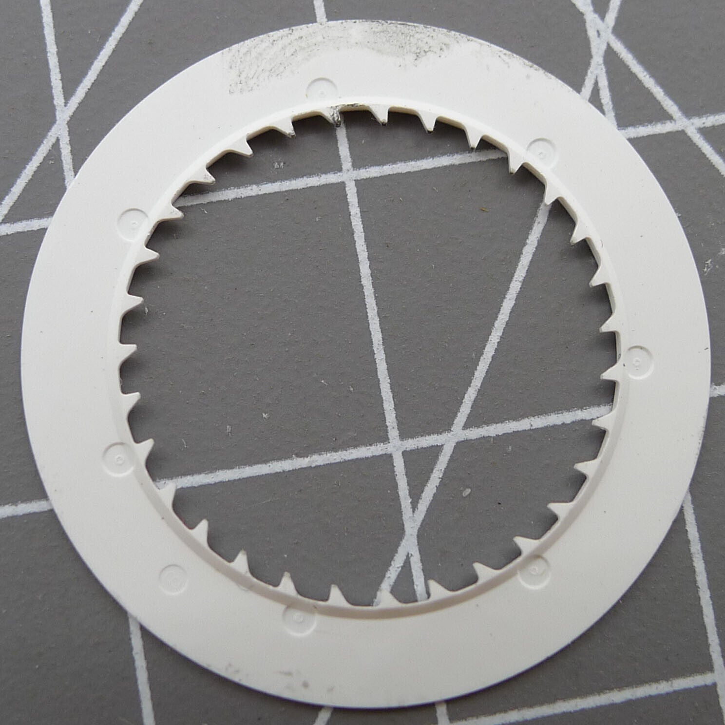 Green font date disk wheel for NH35 watch movement, black background for clear readability.