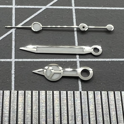 Luminous hour, minute, and second hands set for RLX 3135 watch movement by Luminous, precise timekeeping accessory.