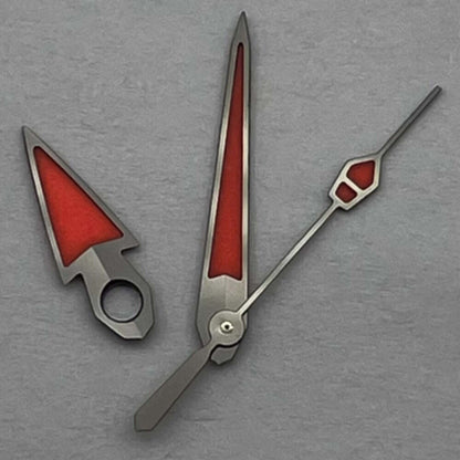 Black Trim C3 Red Lume Watch Hands Set for NH34 NH35 NH36 NH38 NH39 NH70 NH7