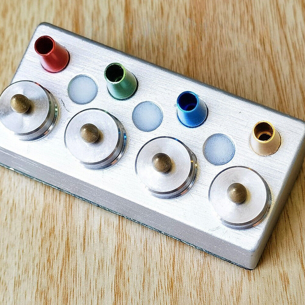 Watch Oil Dip Oiler Stand with 4 die-cast dishes and lid for precise repair.