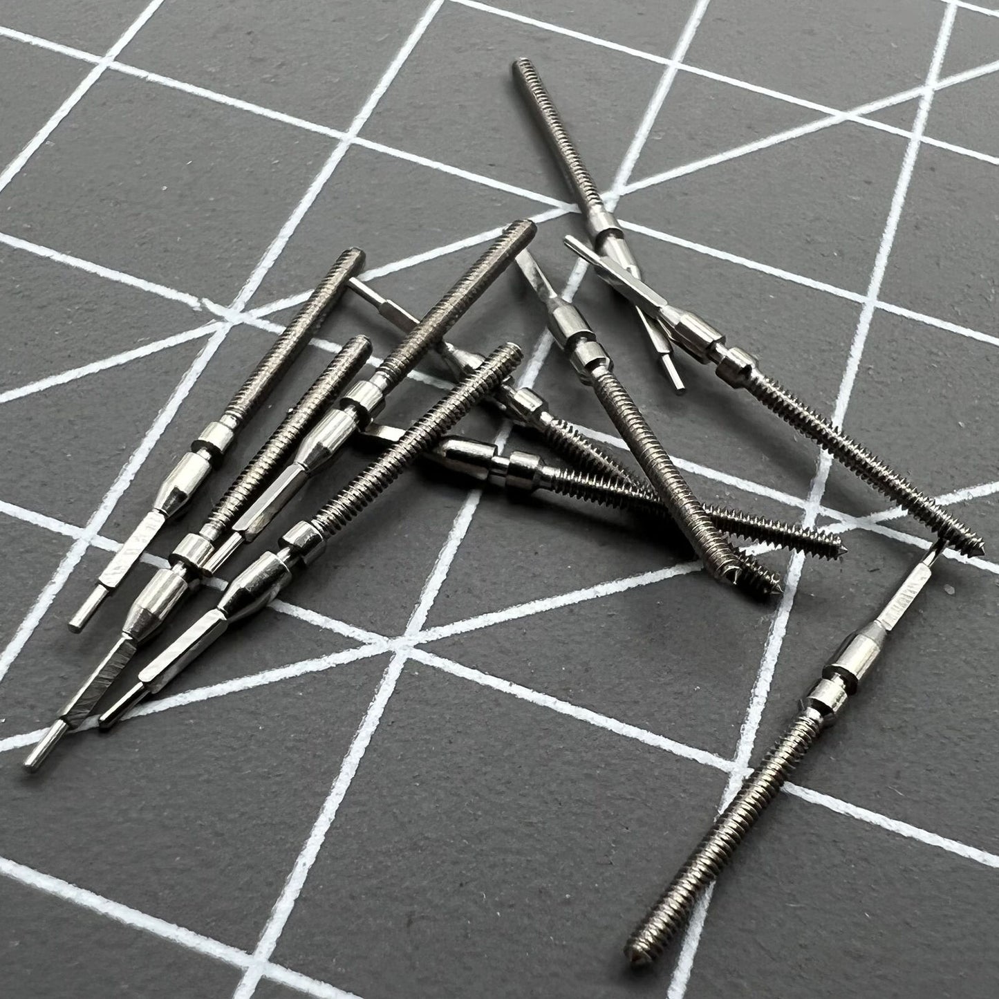 Generic watch winding stems for Tianjin ST1612 movement, compatible replacement parts for repair and maintenance.
