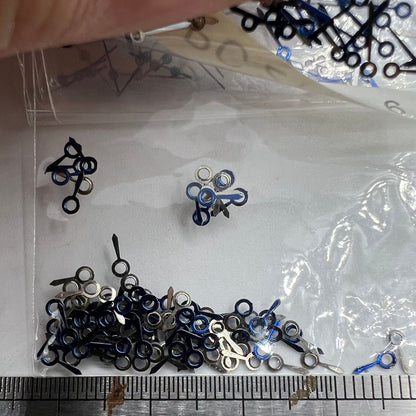 Lot de 100 aiguilles de montre bleu foncé de 6 mm pour mouvement à quartz Hattori Epson PC21 