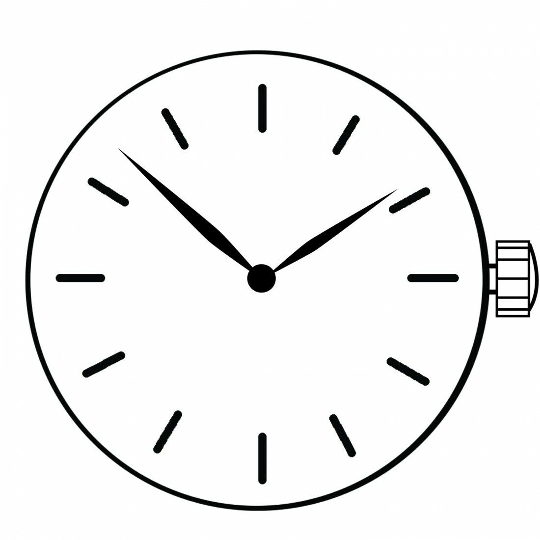 Hattori TMI Y121 quartz watch movement, durable precision mechanism for accurate timekeeping and repairs