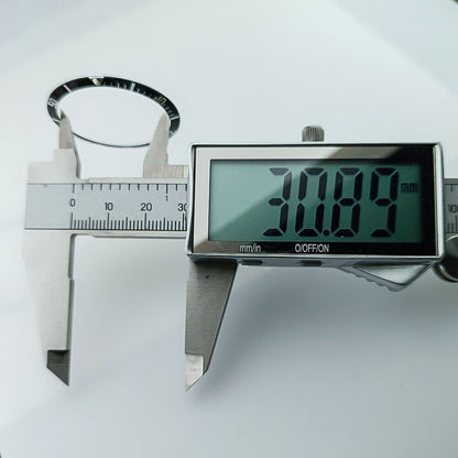 Aluminiumlegierung Vintage Uhr Lünette Braun Grün Leuchtend 36 5x30 8mm