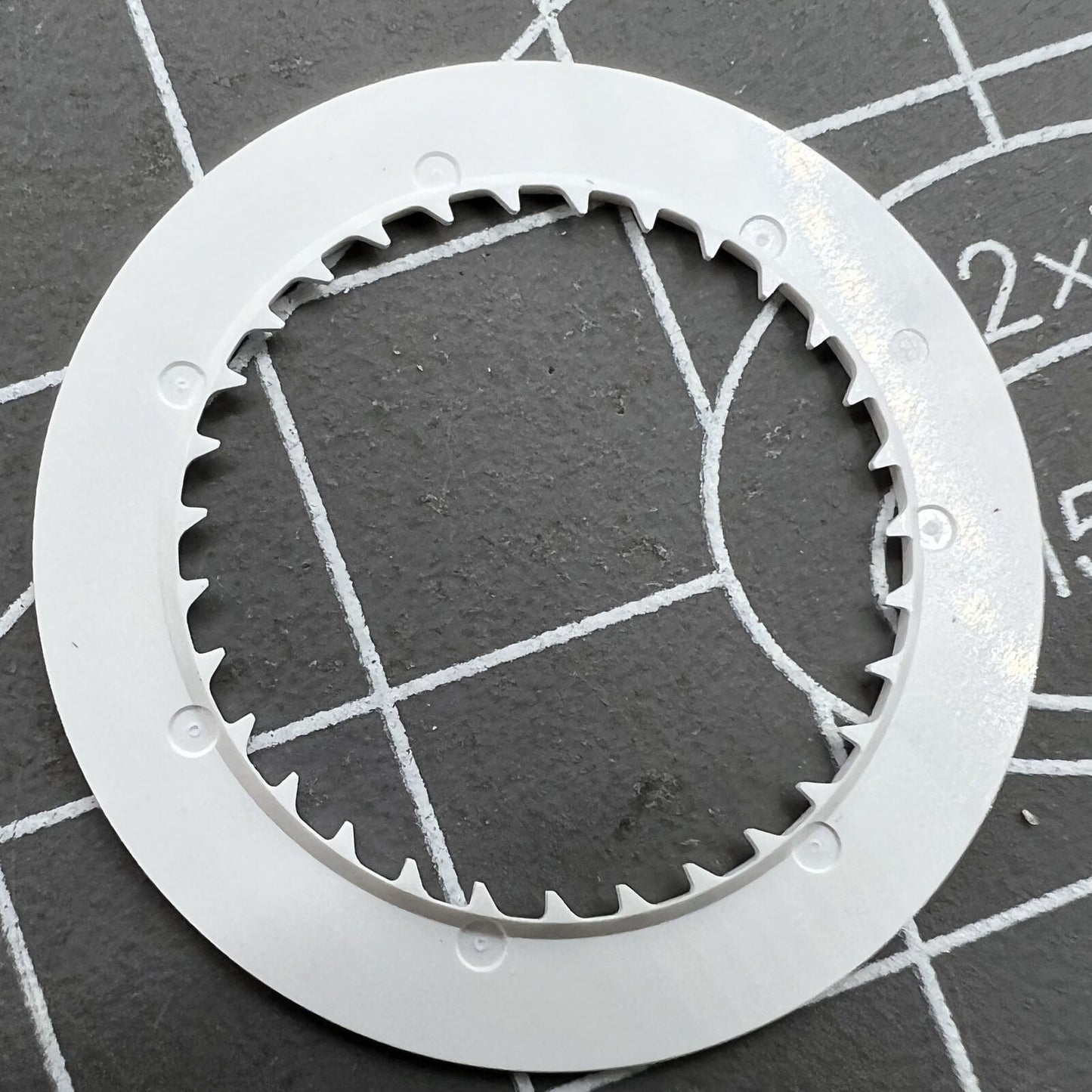 Black font date disk wheel for NH36 movement, date at 6 o'clock, watch accessory part.