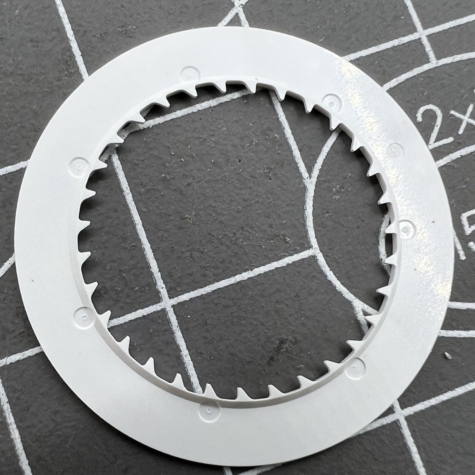 Black font date disk wheel for NH36 movement, date at 6 o'clock, watch accessory part.