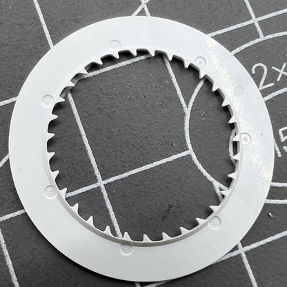 Black font date disk wheel for NH36 movement, date at 6 o'clock, watch accessory part.