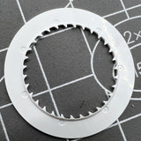 Black Font White Date Disk Wheel for NH36 Movement Date At 6 Watch Part