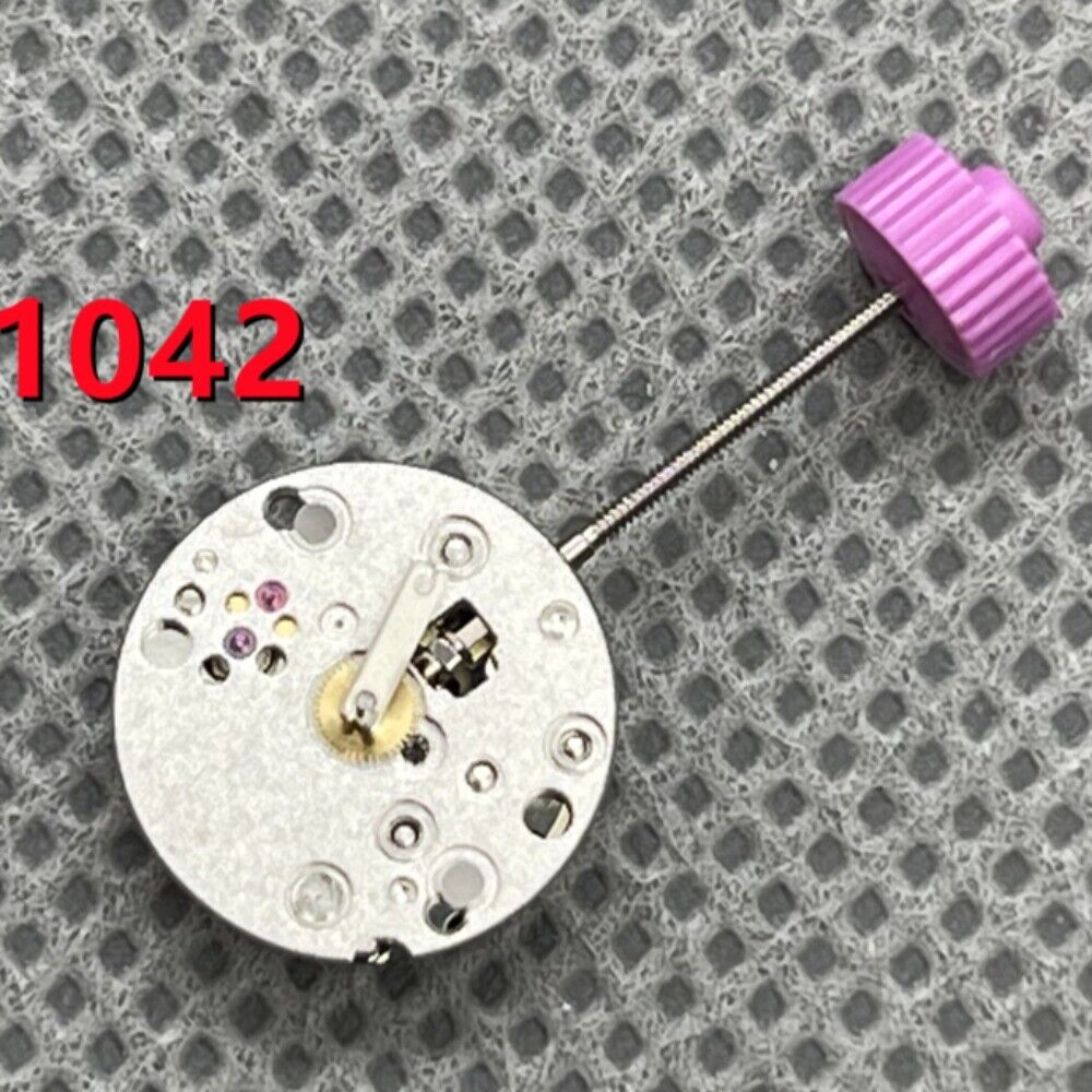 Swiss Ronda 1042 quartz watch movement with 2 hands, ideal replacement for precise timekeeping.