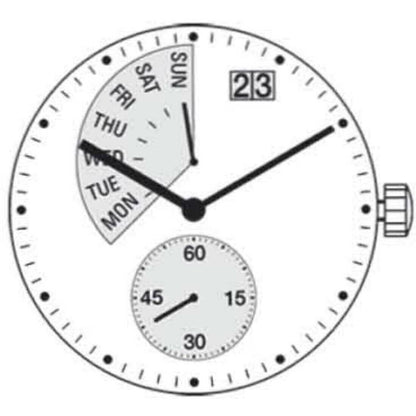 Ronda 7004P 7004.P Quartz 3 Hands Watch Movement Swiss Made