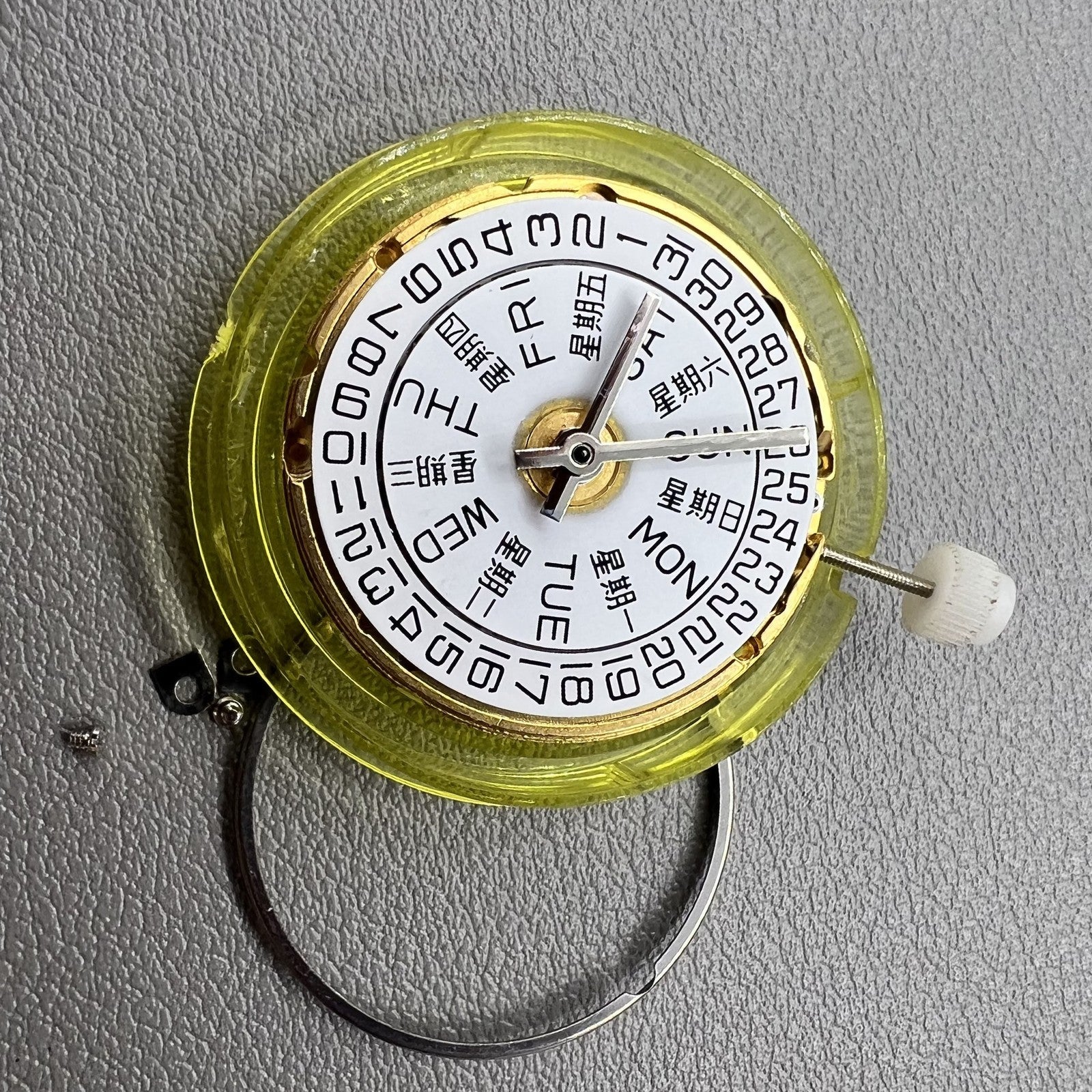 Tianjin Seagull V8 mechanical watch movement with dual calendar, ETA 2836-2 replacement part for precision timekeeping