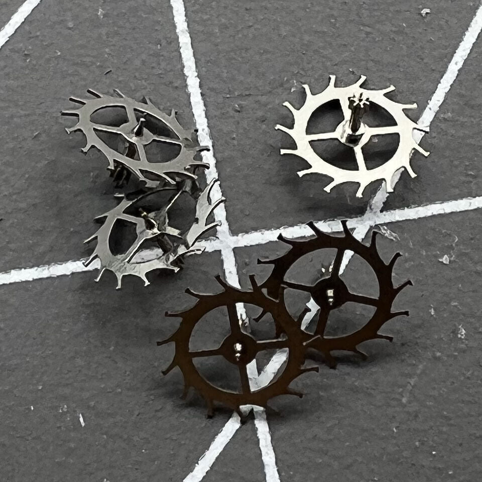 1. 3-piece generic escape wheel set for 7009 7S26#705 watch movement, compatible precision parts.  