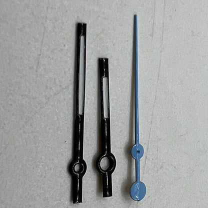 Aiguilles de montre noires bleu ciel de 12 mm pour mouvement à quartz Miyota 7T35