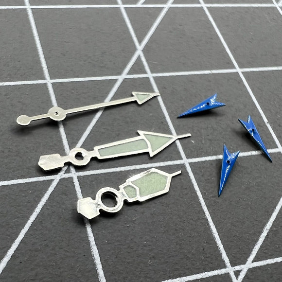 Blue Small Second Luminous Silver Trim Watch Hand for Miyota OS10 OS20 OS60 OS80
