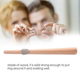 Wood Tapered Mandrel Ring Stick Tool for Finger Ring Jewelry Rings Making Sizes
