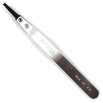 Horotec MSA12.711 Tweezer Carbon Fibre Hard Tipped Broad Flat Tip Watchmaker Too