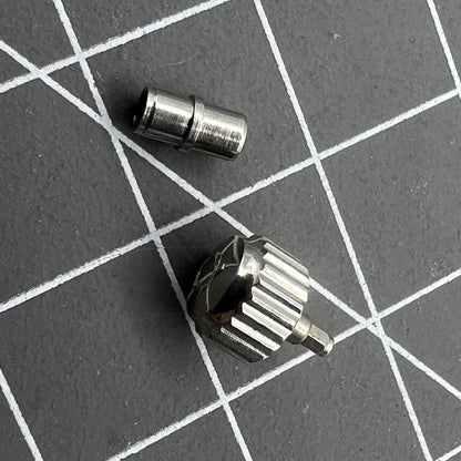 6,0 mm/6,3 mm silberne Uhrenkrone mit Rohr für OMEGA Seamaster 300 Uhrenteile 