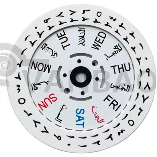 Disque de date en police arabe, roue de semaine, compatible avec le mouvement NH35 NH36 Date@3/3.8