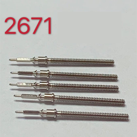 Lot de 10 tiges de remontoir génériques pour mouvement de montre ETA2671