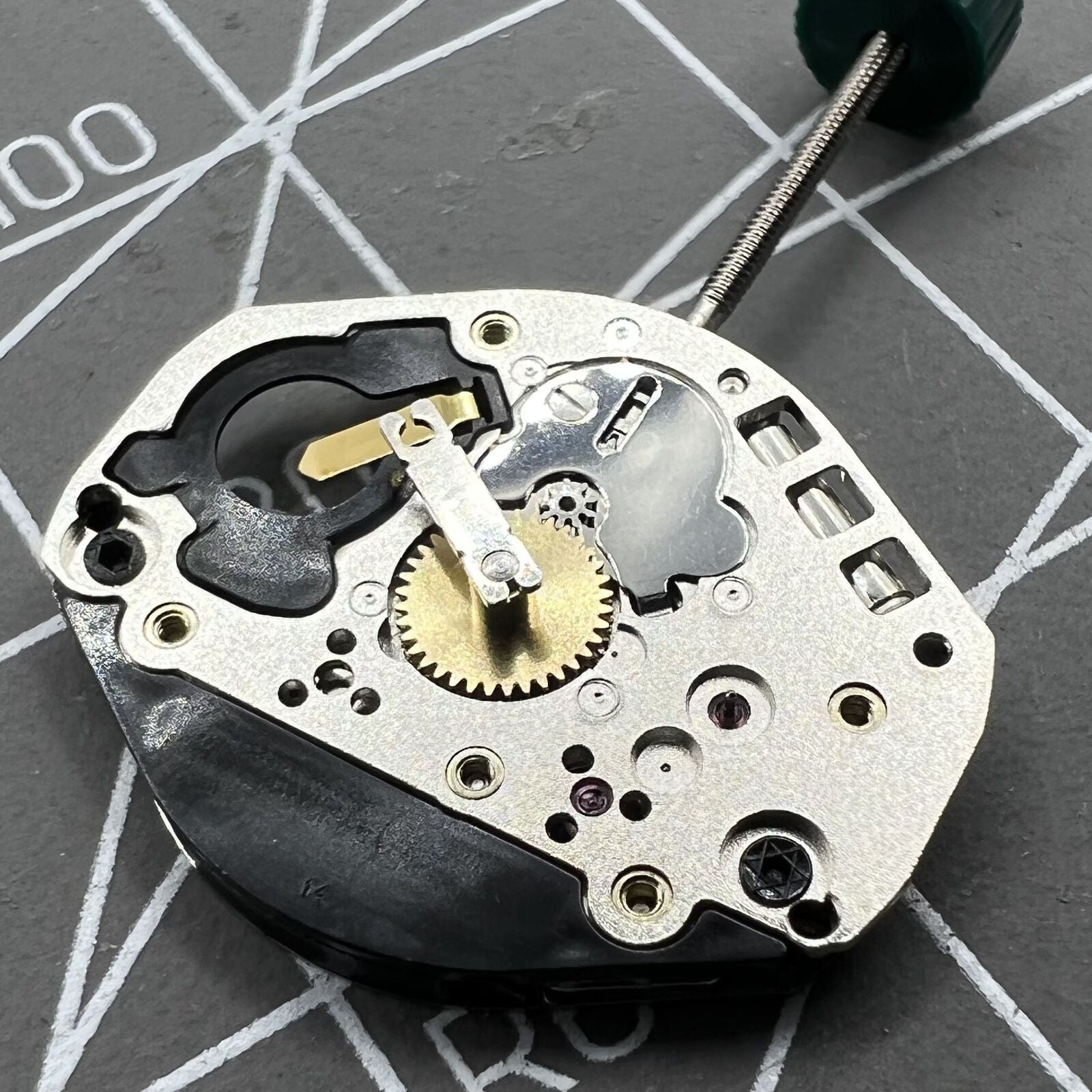 Swiss-made Ronda 1064 quartz watch movement for precise timekeeping in watch accessories.