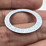 White Background Sky Blue Character Disk Date Wheel for Miyota NH35 NH36