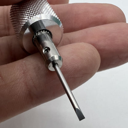 Swiss Made Bergeon 30081-TAM-130 1.30mm drum barrel screwdriver for precise watch repair tasks.