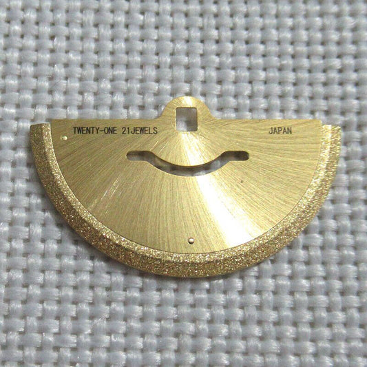 Golden rotor oscillating weight for movement 8200, compatible watch part enhancing automatic winding.
