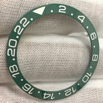 38 mm/30,8 mm schwarz matt poliert GMT SUB Keramik Uhr Lünette Einsatz Uhrenteile