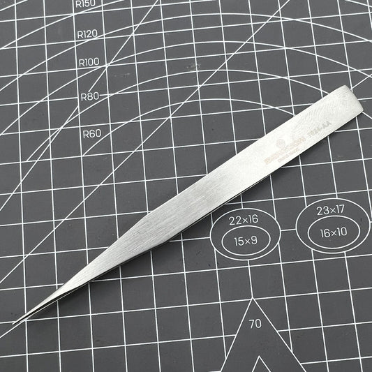 Swiss Bergeon 7024-AA anti-magnetic tweezers 125mm, precise watch repair tool for delicate components.