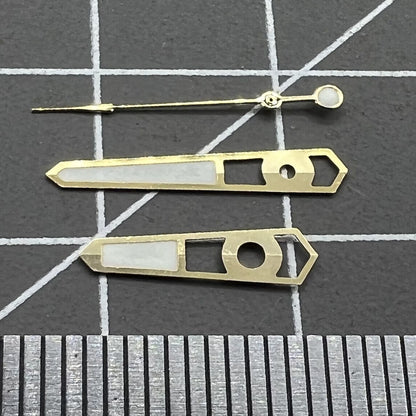 13 mm hohle, goldene Zierleisten, blaue Leuchtzeiger für mechanisches Uhrwerk NH35 NH36 