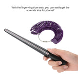 Plastic Finger Ring Sizer Ring Mandrel Stick Finger Gauge Jewelry Measuring Tool