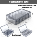 Plastic Container Box for Tools Case Screw Jewelry PartsTransparent Storage