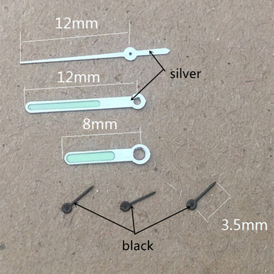 3.5mm black small second hand for Miyota OS10 OS20 OS60 OS80 watches, precise replacement part.